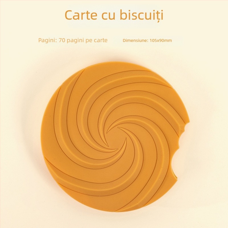 Bloc de notițe în formă de biscuit cu aromă de lapte, pentru notițe distractive