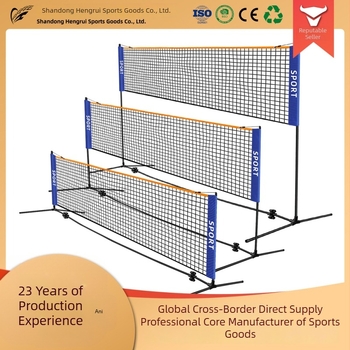 Suport portabil reglabil pe înălțime pentru plasă de badminton/tenis, construcție din oțel-PE, BX-DZ, Hengrui Sports
