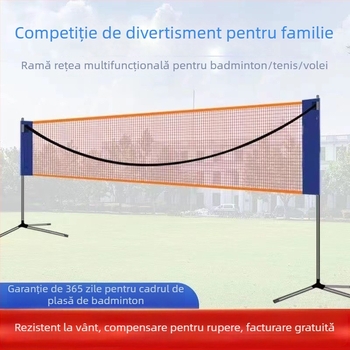 Plasă de badminton pentru interior, competiție standard, cadru pliabil și portabil, brand Lamination, personalizabil, potrivit pentru tenis de masă și badminton