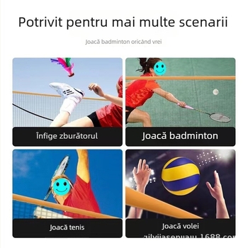 Plasă de badminton pentru interior, competiție standard, cadru pliabil și portabil, brand Lamination, personalizabil, potrivit pentru tenis de masă și badminton