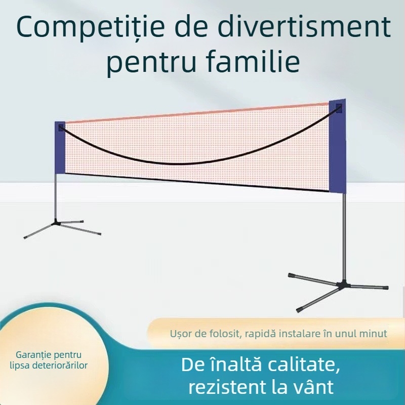Plasă de badminton pentru interior, competiție standard, cadru pliabil și portabil, brand Lamination, personalizabil, potrivit pentru tenis de masă și badminton