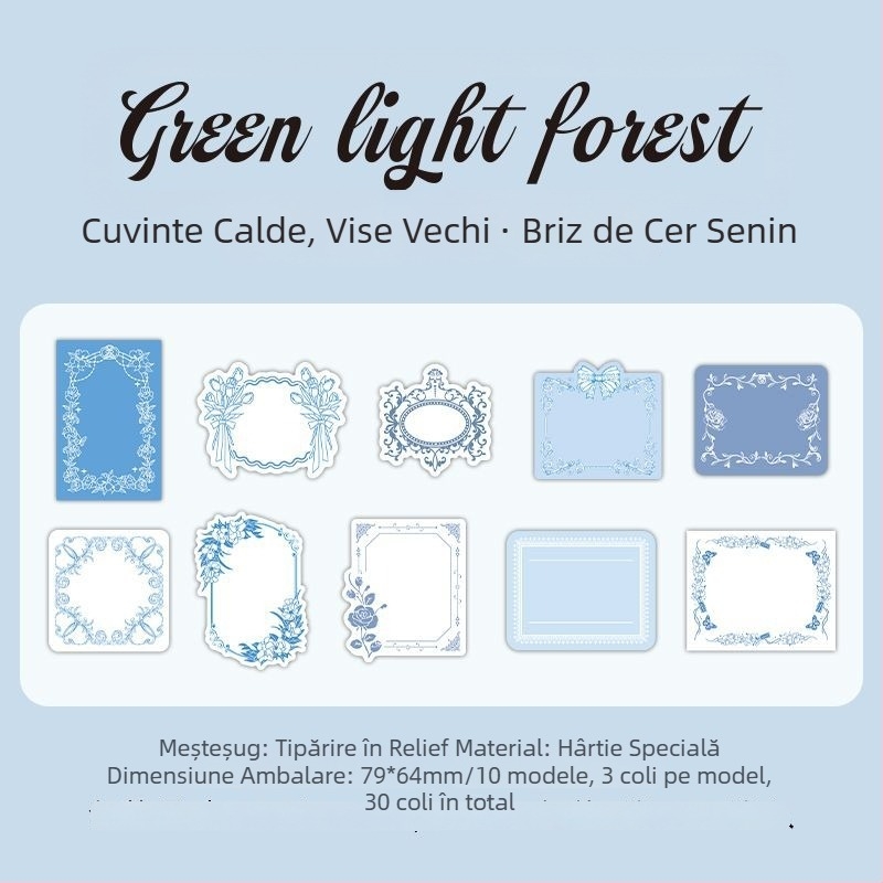 Infeel.Me hârtie specială pentru notițe cu imprimare litografică – hârtie cu margine dantelată, scriere posibilă; Brand: Infeel.Me; Material: Hârtie specială; Stil: Modern și simplu; Proces: Tipărire; Autorizare IP: Nu