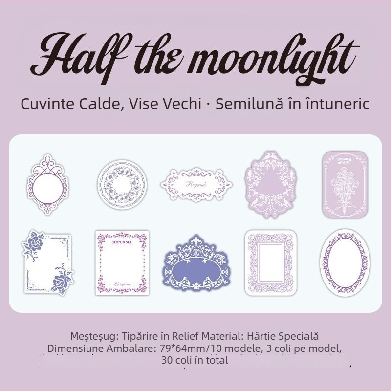 Infeel.Me hârtie specială pentru notițe cu imprimare litografică – hârtie cu margine dantelată, scriere posibilă; Brand: Infeel.Me; Material: Hârtie specială; Stil: Modern și simplu; Proces: Tipărire; Autorizare IP: Nu