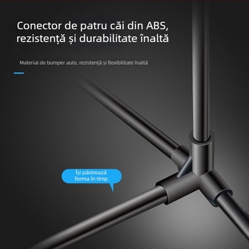 Ramă pentru plasă de badminton – standard pentru interior/exterior, pliabilă, portabilă, țeavă din oțel galvanizat; potrivită pentru badminton și tenis de masă