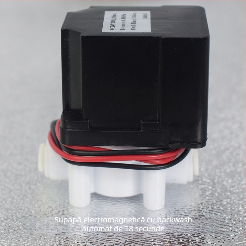Valvă solenoidă pentru purificator de apă, cu intrare 24V, 12V, spălare automată, cu cuplări rapide 2/3