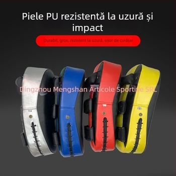Țintă curbată pentru antrenament de box, Muay Thai și Taekwondo – material PU, design vertical, model 40, greutate 400 g