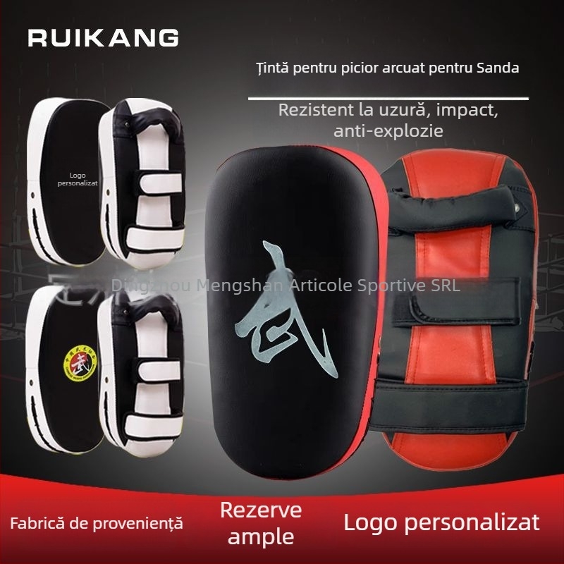 Țintă curbată pentru antrenament de box, Muay Thai și Taekwondo – material PU, design vertical, model 40, greutate 400 g