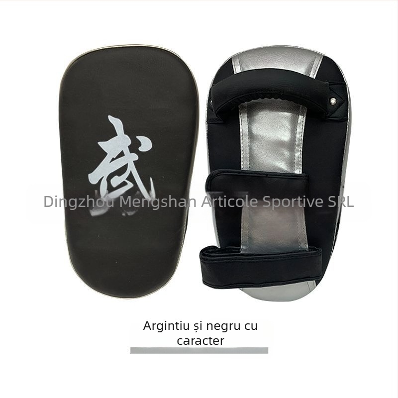 Țintă curbată pentru antrenament de box, Muay Thai și Taekwondo – material PU, design vertical, model 40, greutate 400 g