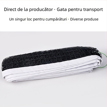 Plasă de tenis, portabilă pentru interior și exterior, de nivel profesionist, din polietilenă cu sârmă de oțel