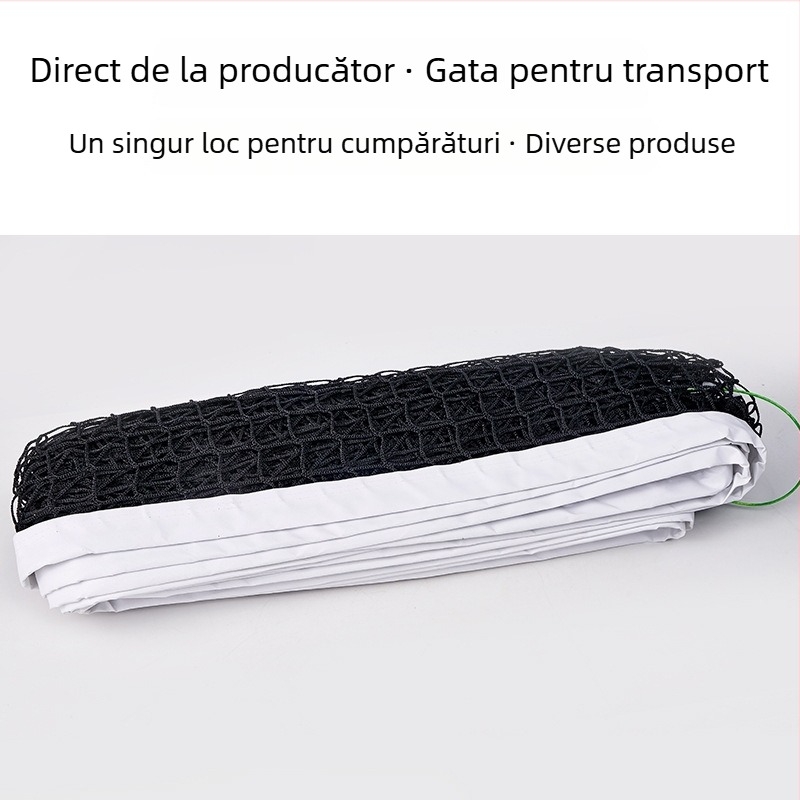 Plasă de tenis, portabilă pentru interior și exterior, de nivel profesionist, din polietilenă cu sârmă de oțel