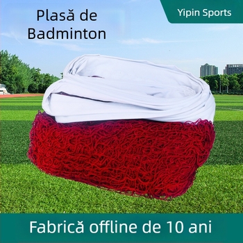 Plasă de badminton pentru interior și exterior — portabilă, durabilă, din polipropilenă, margine cu sfoară din nylon sau sfoară din oțel, lungime reglabilă