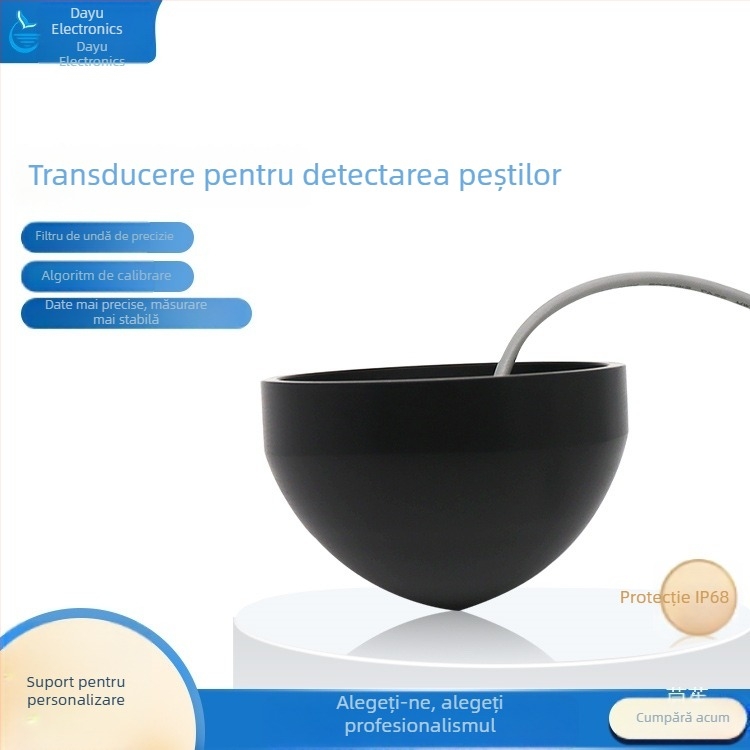 Senzor ultrasonor pentru detectarea peștilor, sonar wireless, modul intern (Model: DYW-110-50AC; Frecvență: 110 kHz)