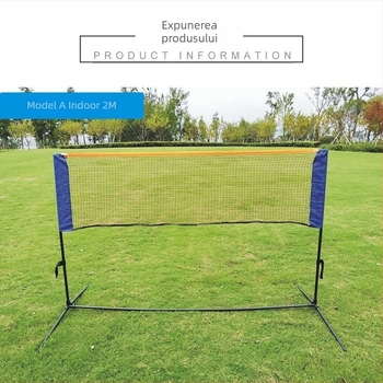 Suport portabil pentru plasă de badminton cu coloană, pliabil și demontabil; marca Wind; potrivit pentru badminton și tenis; personalizare disponibilă