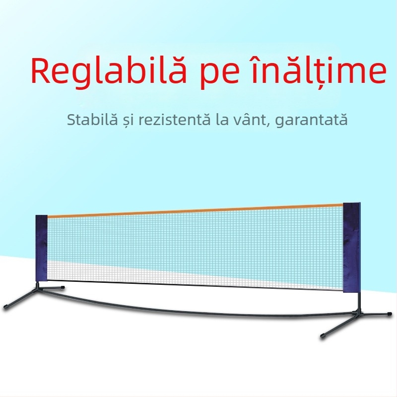 Suport portabil pentru plasă de badminton cu coloană, pliabil și demontabil; marca Wind; potrivit pentru badminton și tenis; personalizare disponibilă