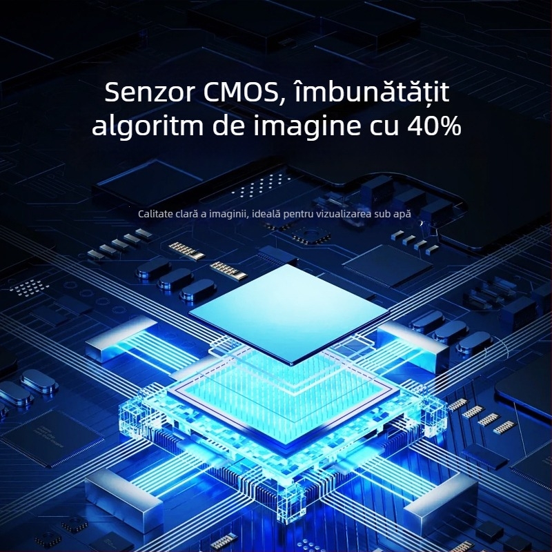 Camera subacvatică de pescuit P300 — IP68, 2 MP, unghi de vizualizare 60°, iluminare LED