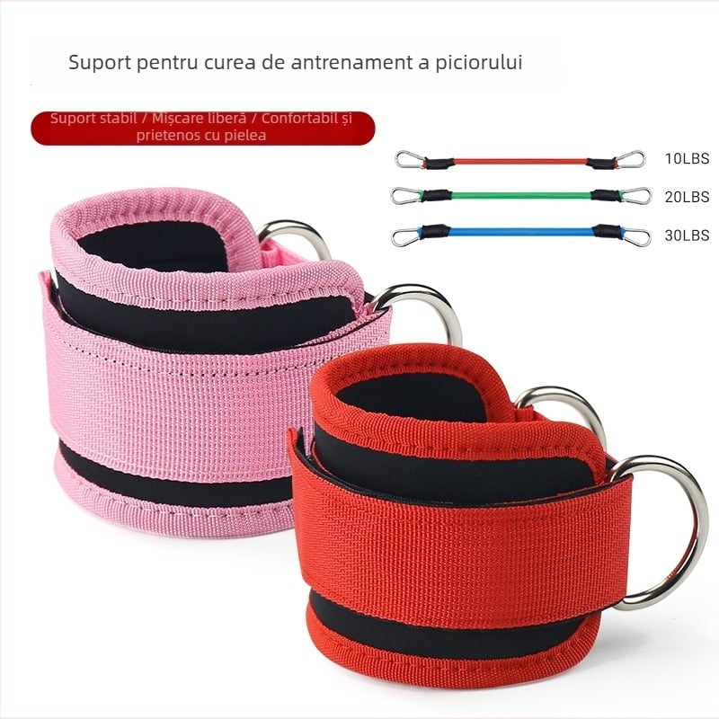 Protecție de gleznă cu suport dinamic și compresie elastică – material burete, ajutor de reabilitare pentru yoga, alergare și fitness