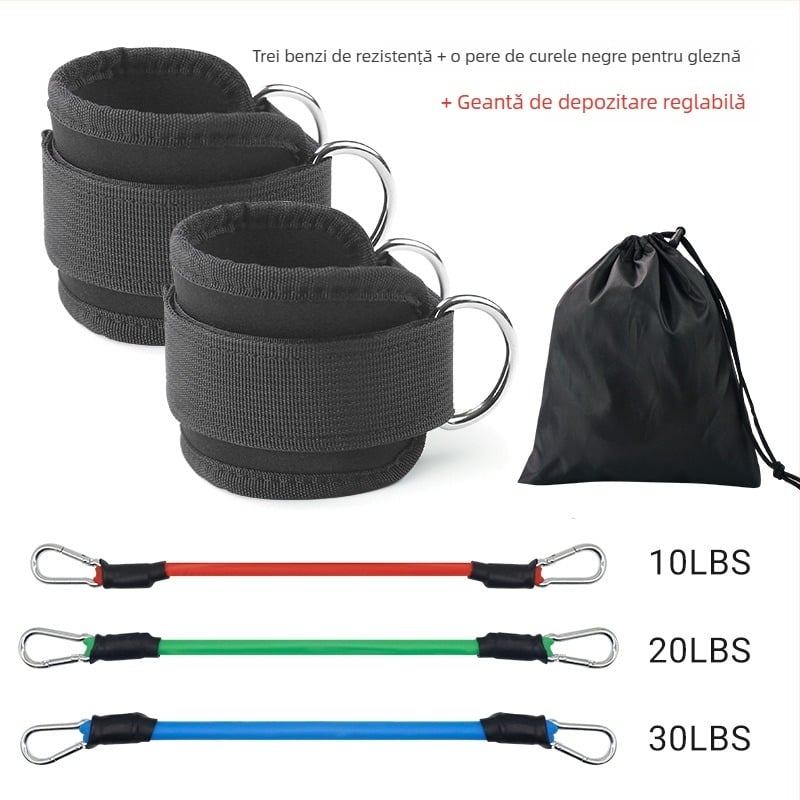 Protecție de gleznă cu suport dinamic și compresie elastică – material burete, ajutor de reabilitare pentru yoga, alergare și fitness