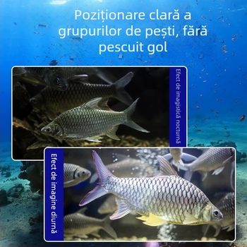 Cameră subacvatică HD pentru pescuit cu vizualizator, DC 10–18V, adâncime 0,6–500 m