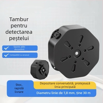 Tambur de pescuit cu volan de alimentare manual, disc de înfășurare și bază de susținere (50 buc.)