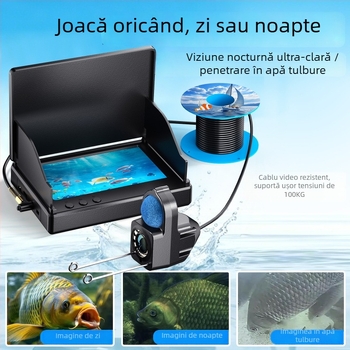 ZCF P300 Cameră subacvatică de pescuit, ecran 4,3 inch, IP68, lungime de lucru 1500/3000, 200W pixeli