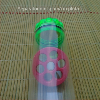 Baril plastic pentru pescuit în aer liber, cu cutie de depozitare – organizator pentru plute