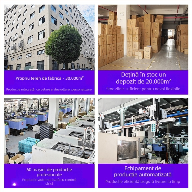 Cutie transparentă de depozitare cu compartimente, cutie de afișare fără capac pentru piese de bijuterii, plastic PP/PS, model NC-023