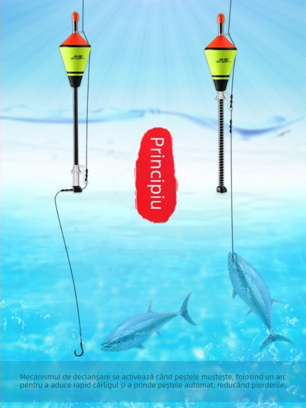 Haiyu plută automată pentru pescuit cu cârlige — set complet de echipament, din material compozit