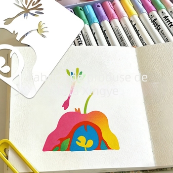 Șablon cu siluetă de animal pentru desen DIY pentru copii – PET material, SJX-71, Yiwu Zidie Craft Factory