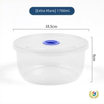 Cutie de prânz pentru microunde, rotundă, patru compartimente, PP material