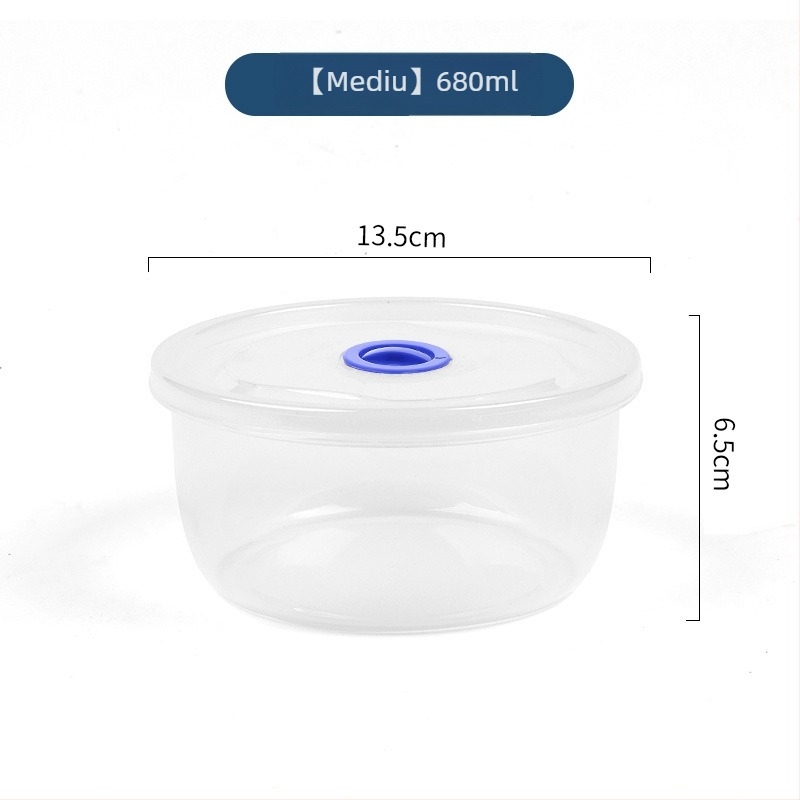 Cutie de prânz pentru microunde, rotundă, patru compartimente, PP material