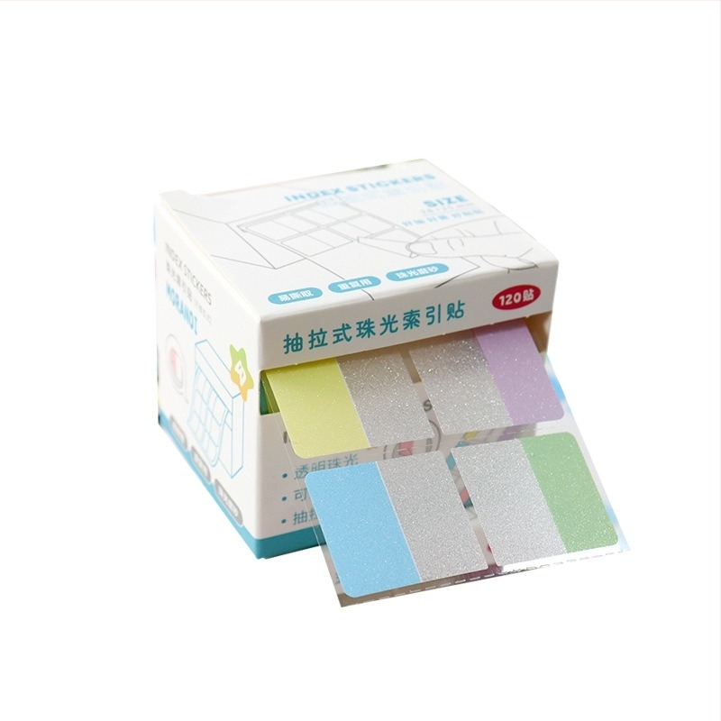 Ballard Etichete lipicioase pentru note cu index – detașabile, rezistente la apă, marker fluorescent, 120 de etichete pe cutie