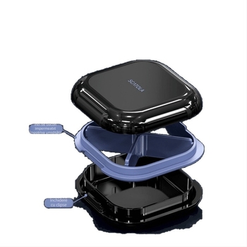 Cutie organizatorie pentru medicamente, portabilă, cu compartimente multiple, sigilată și rezistentă la umiditate, ABS, capacitate 2 L