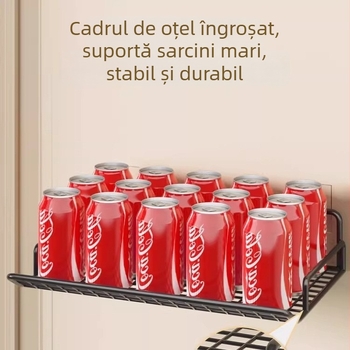 Raft de stocare pentru router - suport montat pe perete din oțel, pentru router și set-top box, 1 etaj, potrivit pentru cămin studențesc.