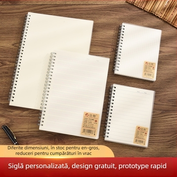 Caiet cu spirală, copertă PP, hârtie Forest, 80 de pagini, dimensiune a paginii personalizabilă