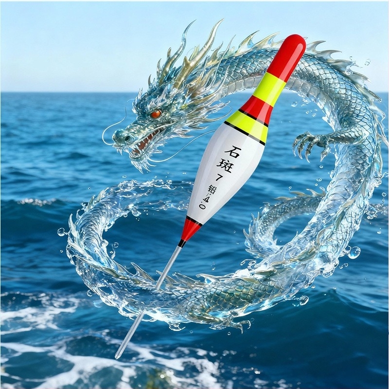 Plută verticală de drift – Shilu, Material Nano, Înaltă sensibilitate, Plut scurt cu coadă groasă, Model cu aspect pietros