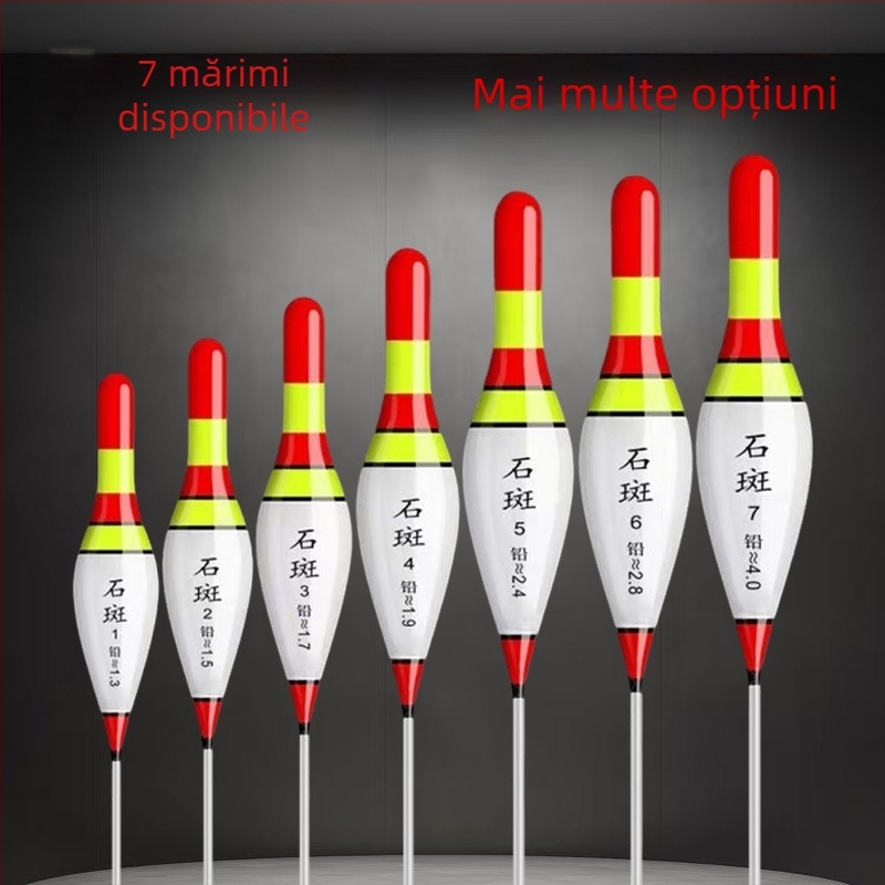 Plută verticală de drift – Shilu, Material Nano, Înaltă sensibilitate, Plut scurt cu coadă groasă, Model cu aspect pietros