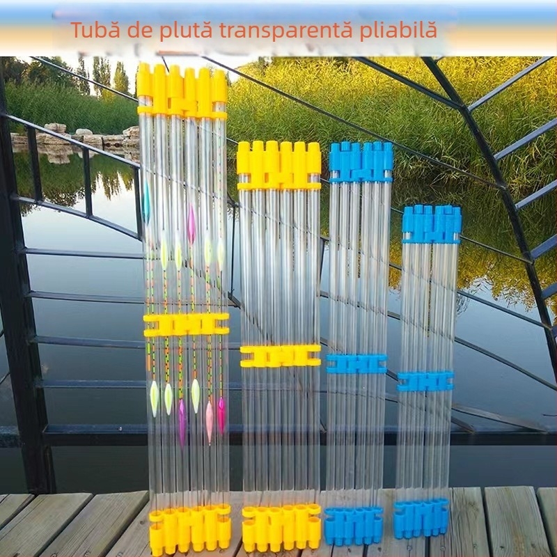 Tubă pliabilă de depozitare pentru pluturi de pescuit, design îngroșat și robust, lungime extinsă, tub transparent — Qianfeihai, PVC