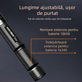 Huister H10 laser pointer, 532 nm, baterie 18650/16340