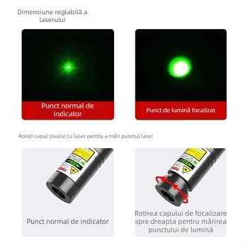 Huister H10 laser pointer, 532 nm, baterie 18650/16340