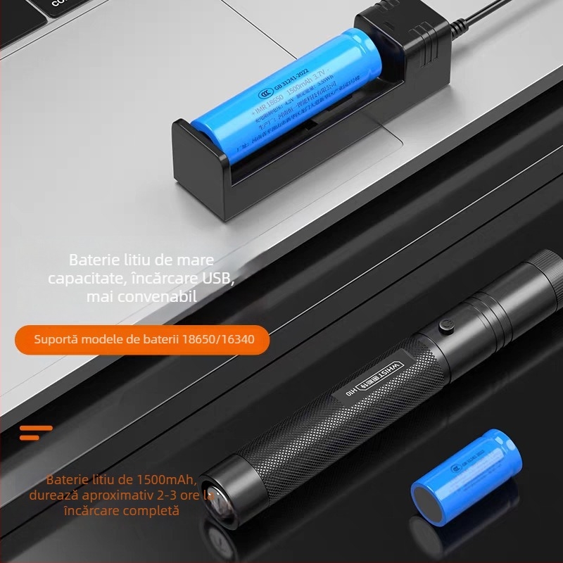 Huister H10 laser pointer, 532 nm, baterie 18650/16340