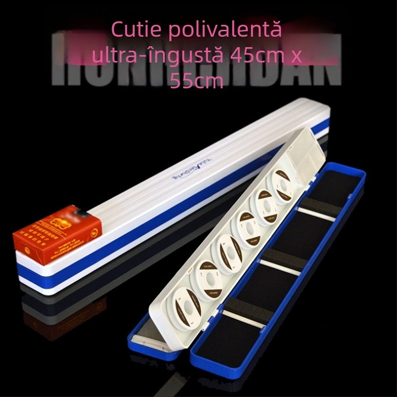 Hongchuan Cutie cu trei straturi pentru linia principală și linia secundară – cutie din plastic ultra-îngustă pentru accesorii de pescuit