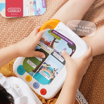 Beenshi dispozitiv de învățare bilingv pentru copii cu ecran LCD tactil, Bluetooth, baterie Li-Ion reîncărcabilă, 8GB memorie, redare MP3