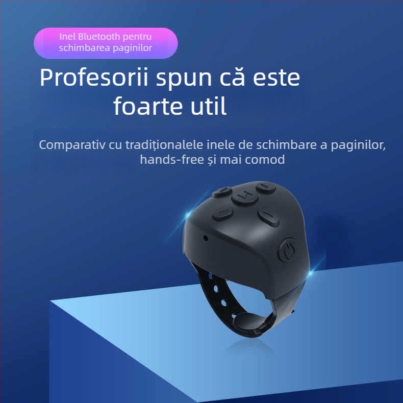 Inel PPT PT20 de la Pippi Tribe pentru prezentări — derulare pagini, control volum, control proiector