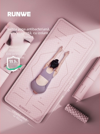 Covoraș de yoga, material TPE, grosime 8