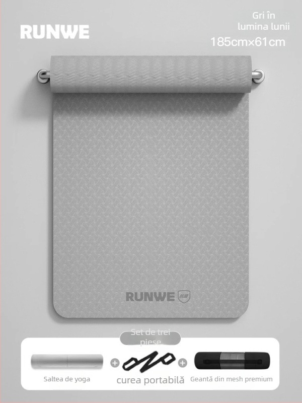 Covoraș de yoga, material TPE, grosime 8