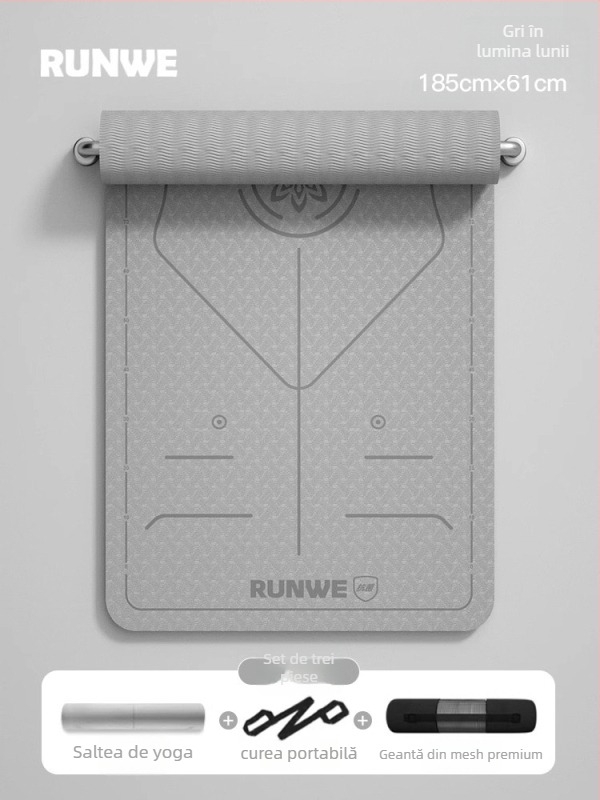 Covoraș de yoga, material TPE, grosime 8