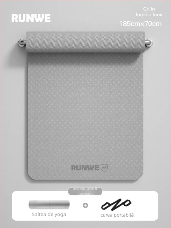 Covoraș de yoga, material TPE, grosime 8