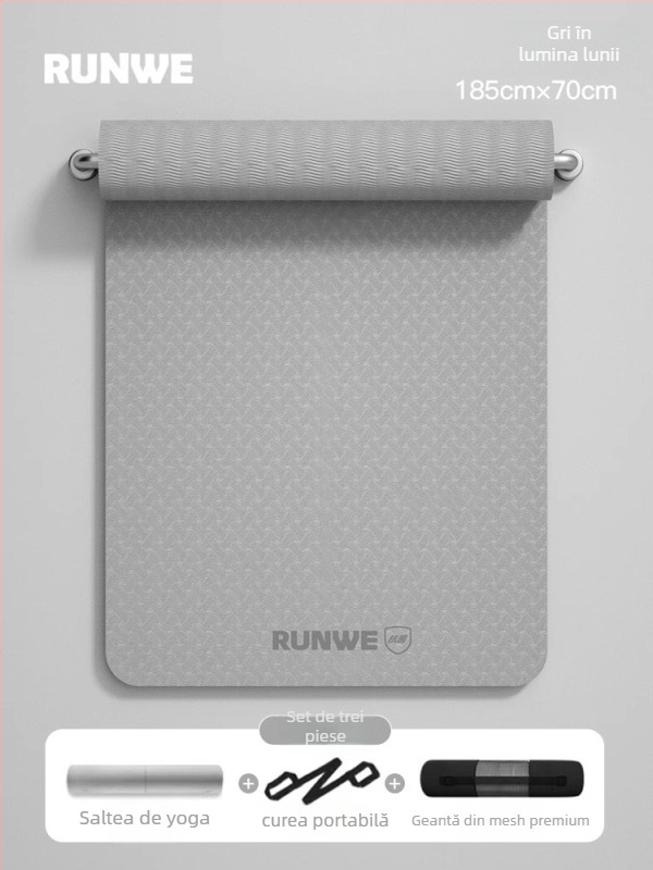 Covoraș de yoga, material TPE, grosime 8