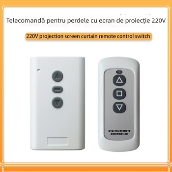 Intrerupător bidirecțional cu telecomandă pentru motor AC220V – înainte și înapoi; pentru ecrane de proiecție și perdele cu mișcare precisă