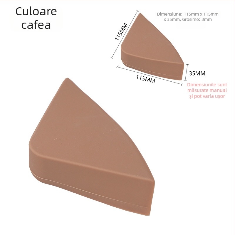 Protector pentru colțul mesei pentru copii - silicon, în formă de ventilator, set 200 bucăți, cod de bare 5000